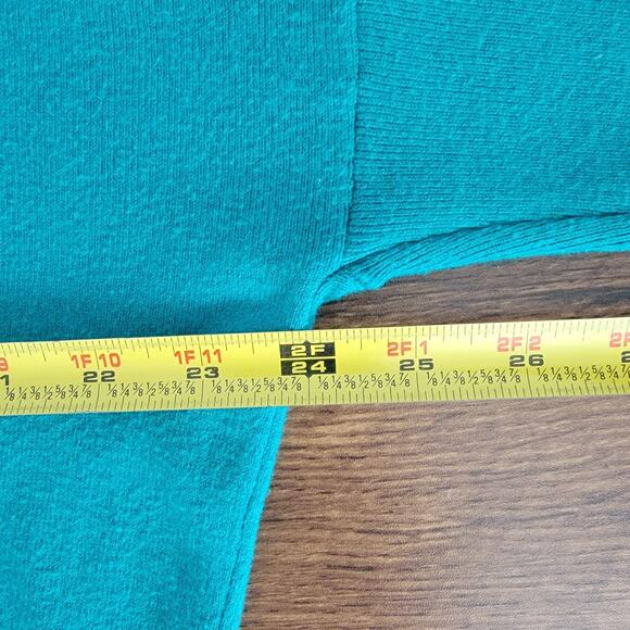 Chicos Cashmere Blend Sweater Green Sz 0 Small Christmas Holiday Office Preppy - Picture 3 of 6